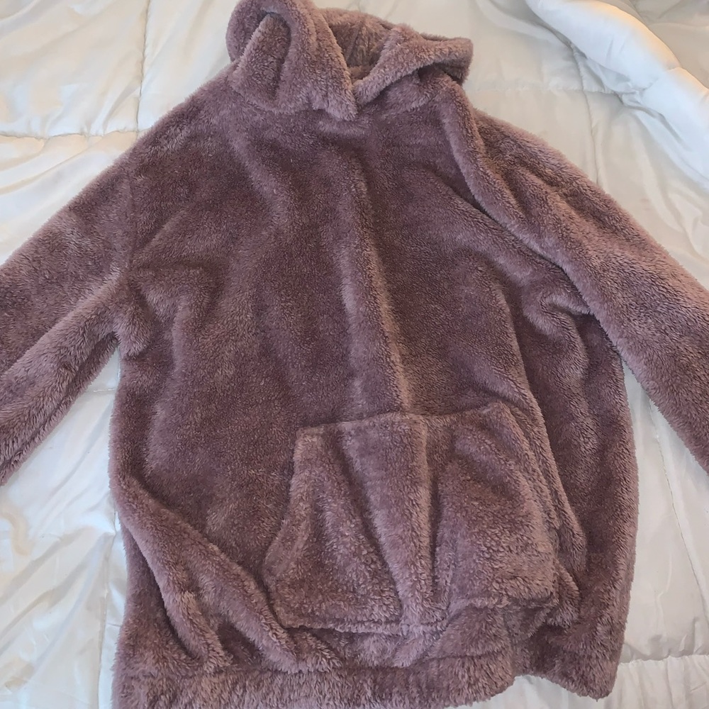 Blush Aeropostale fuzzy hoodie